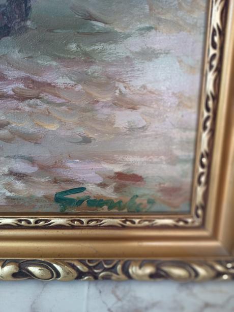 Olejomaľba putnik na cestách, 