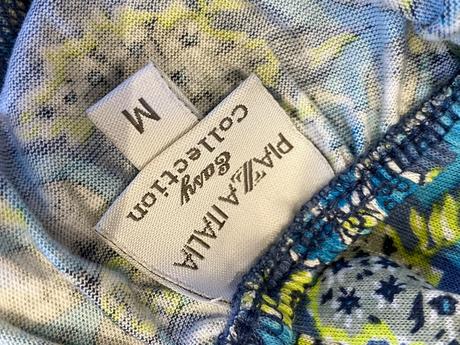 Dámske modré vzorované letné tričko (m), piazza italia,m