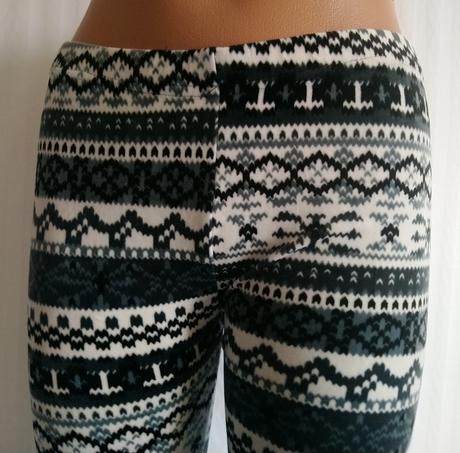Čierno biele elastické vzorované legíny solla, m/l, solla,m