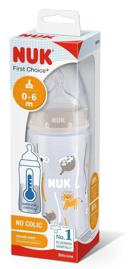 Nuk fc+ fľaša s kontrolou teploty 300 ml, 0-6m, nuk