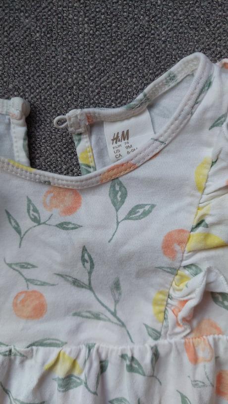 Jemné letné šaty, h&m,74