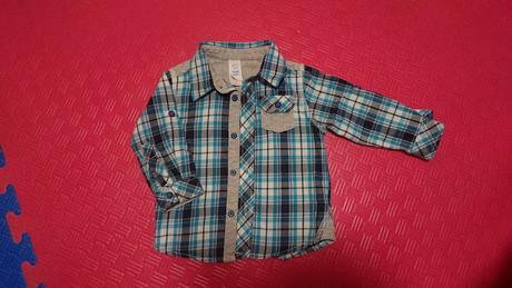 Károvaná košeľa 6-9 m, baby club,74