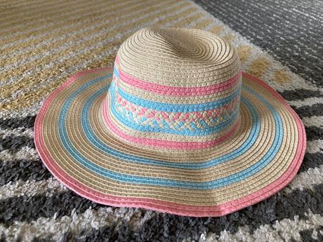 Pásikavý slamený klobúk 128/146, reserved,134