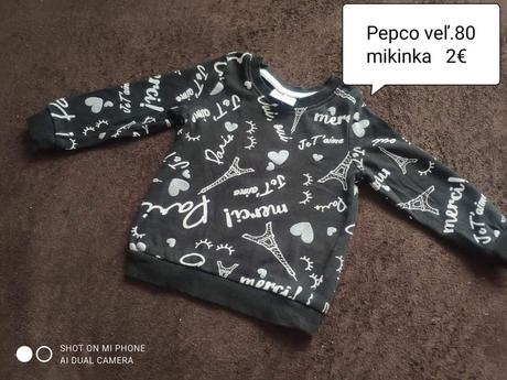 Mikina, pepco,80