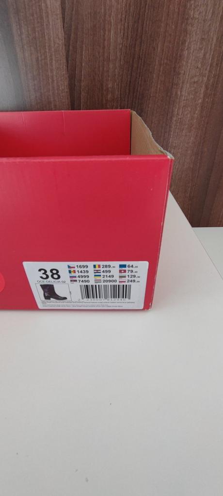 Prechodné čižmy, 38