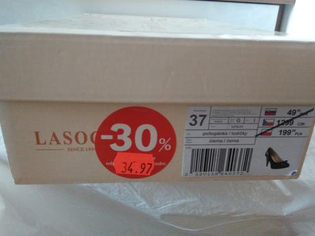 Čierne lodičky s mašličkou, lasocki,37