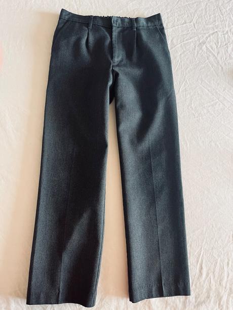 M&s sivé elegantné nohavice vel.134, marks & spencer,134