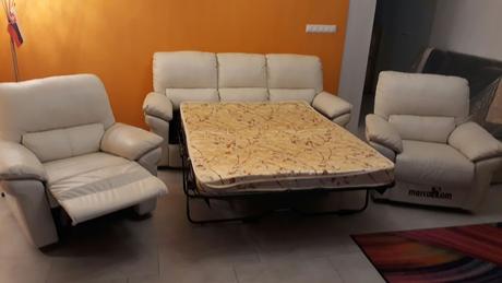 Kožená sedacia súprava 3+1+1 s relax funkciou,