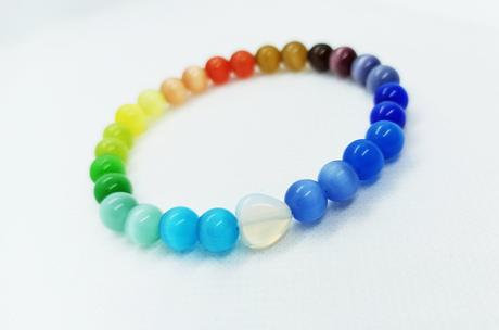 Handmade náramky -mačacie oko,aj set s náušnicami, 