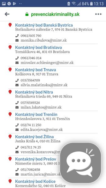 Obete trestných činov sa môžu obrátiť na toto miesto