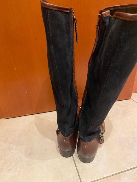 Kozene cizmy tommy hilfiger, tommy hilfiger,37