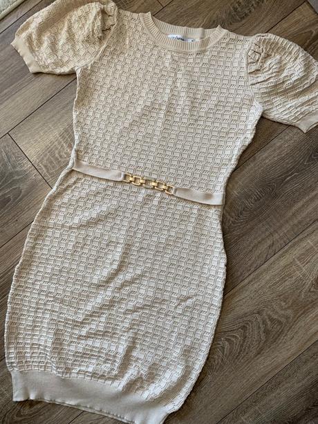 Saty pletené béžové, m