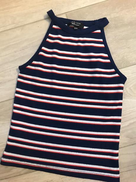 Vrubkované námornické letné tielko, new look,146