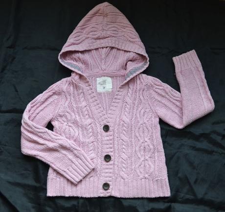 Ružový svetrík hm 122/128, h&m,128