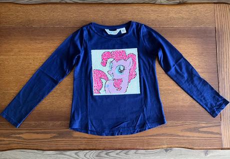 Interaktívne tričko my little pony premieňacie, h&m,134
