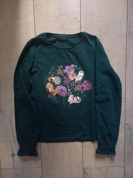 Tricko s lesnym motivom, vertbaudet,134