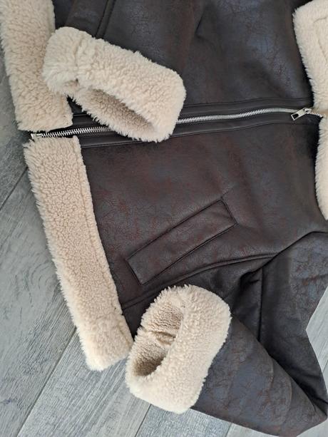 Bunda imitácia kože, reserved,s