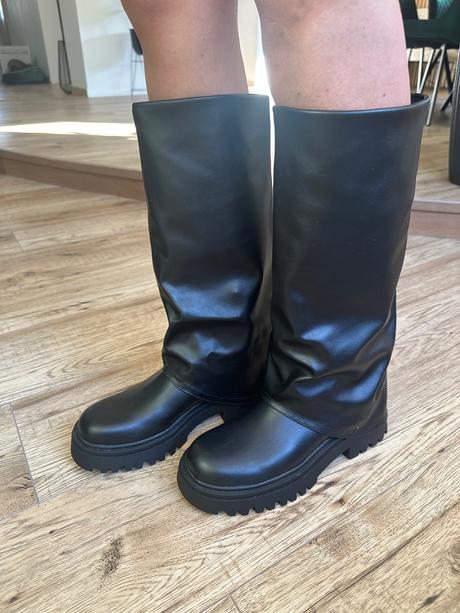 Štýlové čižmy, pull&bear,38