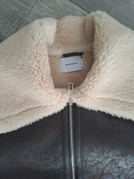 Bunda imitácia kože, reserved,s