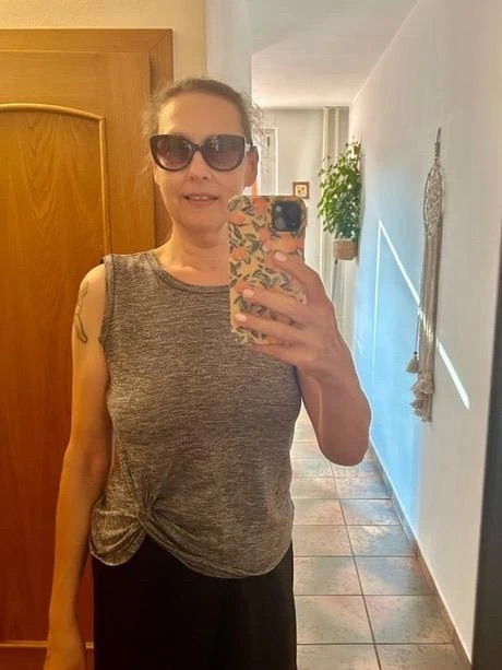 Asymetrické jemné tielko zn.oasis č.l, l