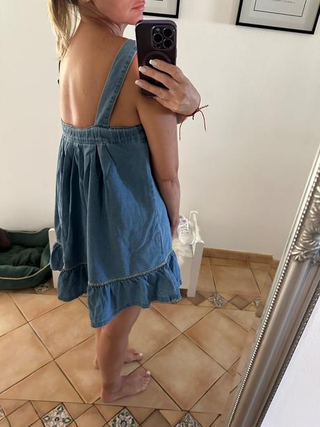 Denim šaty, s