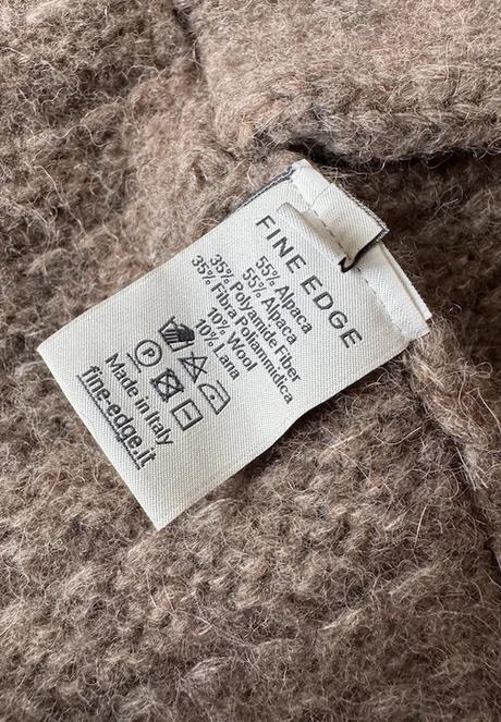 Fine edge kardigan z alpaky, m