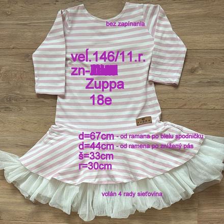 Dievčenské šaty veĺ.146, zn.zuppa, 146