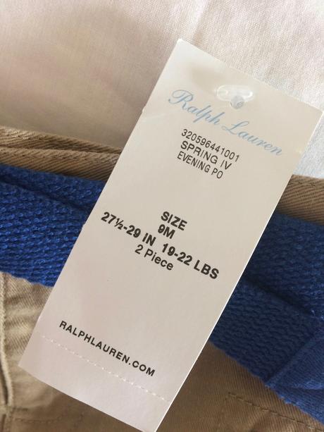 Ralph lauren šortky/kraťasy s opaskom vel.74/80, ralph lauren,74 / 80