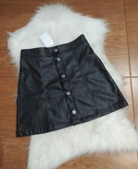 Koženkova suknička, h&m,158