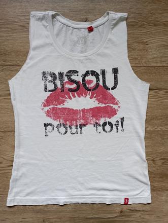 Tričko s odstrihnutými rukávmi, s