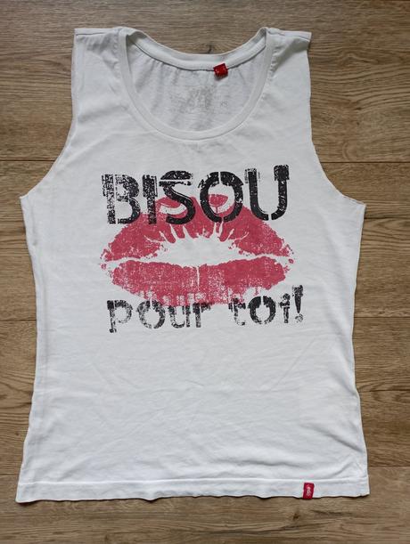 Tričko s odstrihnutými rukávmi, s