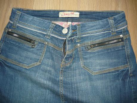 Riflová sukňa, etam,38