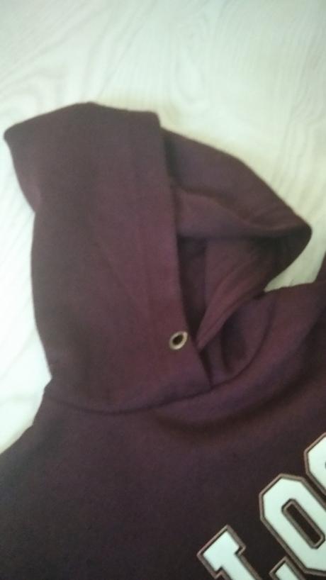 Bordová predĺžená mikina s poštovným, takko,158