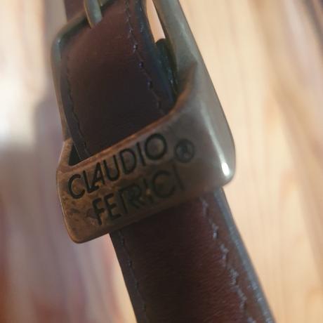 Kožená kabelka claudio ferrici, 