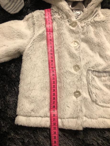 Kabátik plus rukavice, 56