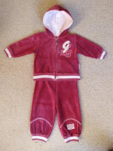 Zamatová tepláková súprava -tepláky+mikina veľ. 80, 80