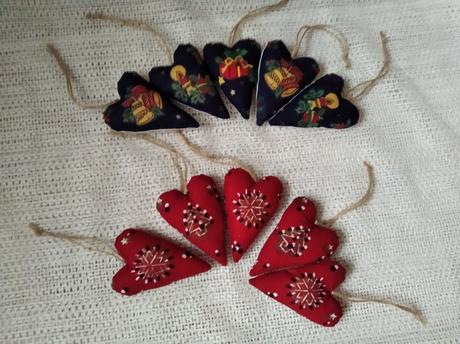 Ručne šité srdiečka, 
