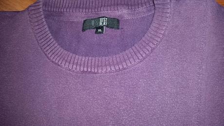 Pánsky fialový pulóver, xl