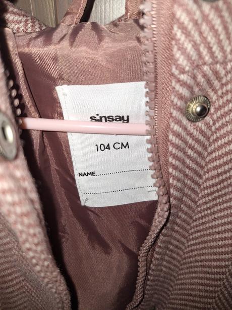 Kabátik zn. sinsay + darček, sinsay,104