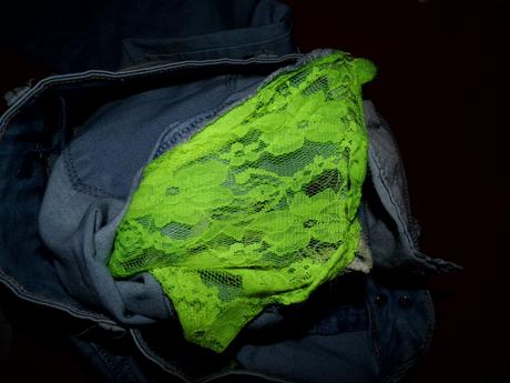 Rifle slim s čipkou 36-38, 38