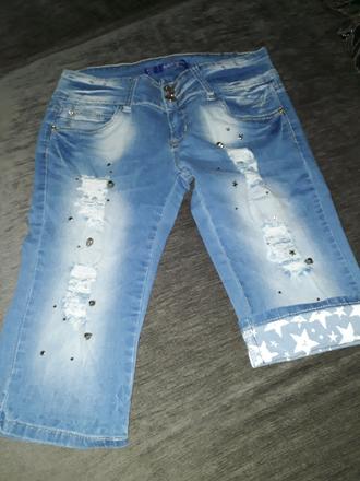 3/4  riflove nohavice, s