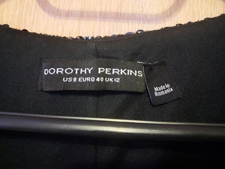 Modré flitrové šaty, dorothy perkins,m