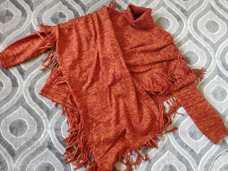 Pulóver -rolak s maxi šálom 3, m