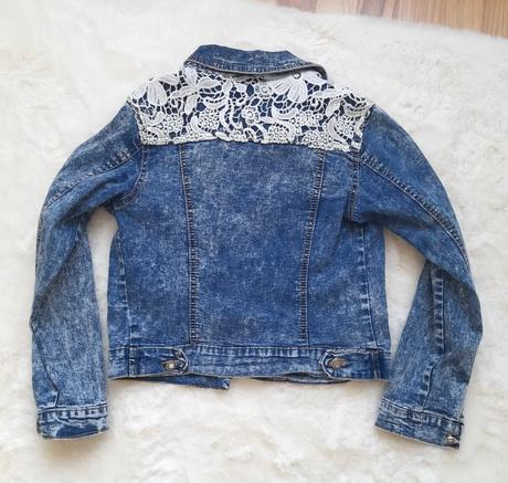 Dievčenská riflová bunda f&d fashion, 152