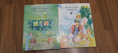 Knihy zelená a modrá kniha rozprávok,