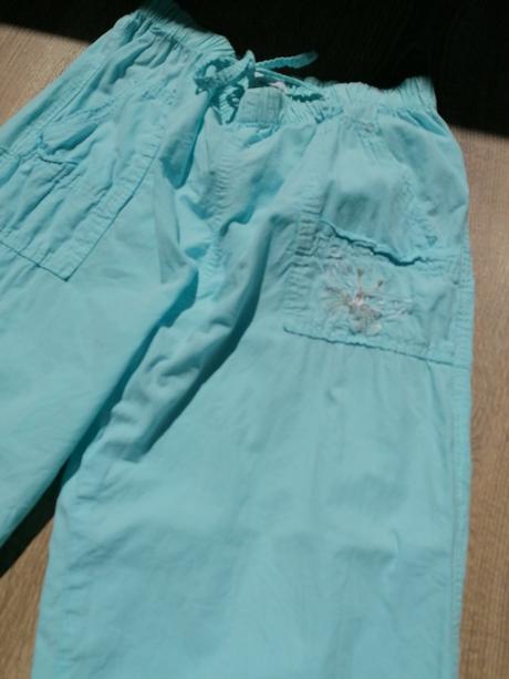 Bavlnené letné nohavice 134/140, 134