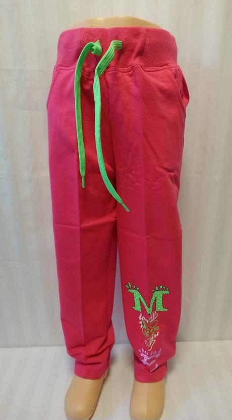 Ružové tepláky m-lovely, n-feel, 110-116 cm, 116