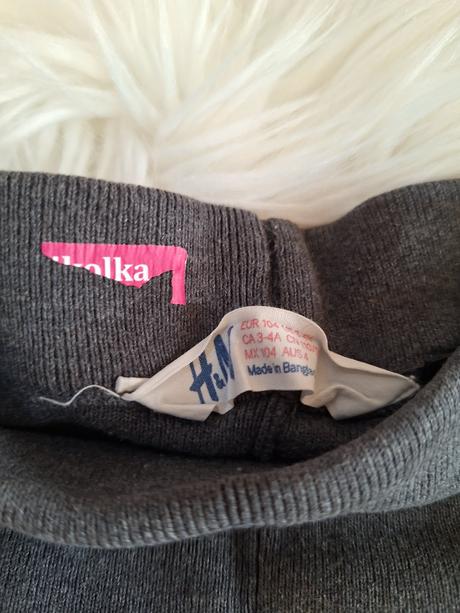 2 x leginove nohavice hm, h&m,104