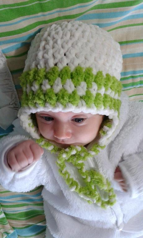 Trpaslíček-nenosená čiapočka pre novorodenca 56/62, 56