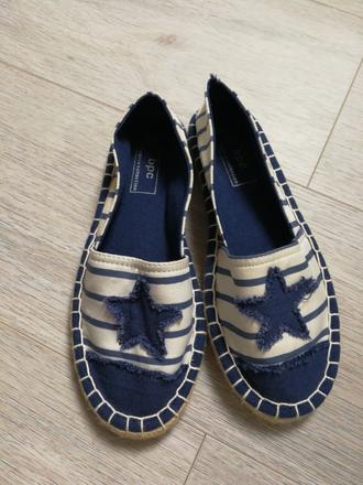 Plátené baleriny espadrilky č. 33, 33